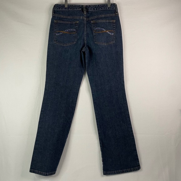 The Limited Jeans Cassidy Women's Embellished Pockets Dark Wash Bootcut Sz 8‎ - Picture 2 of 10